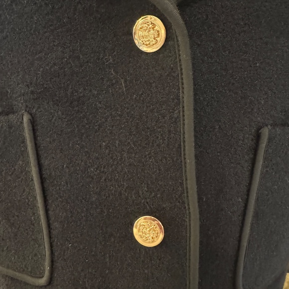 NWT TAHARI BLACK BLAZER | GOLD ENGRAVED BUTTONS | PIPING | TAILORED | JACKET | M - Picture 7 of 15